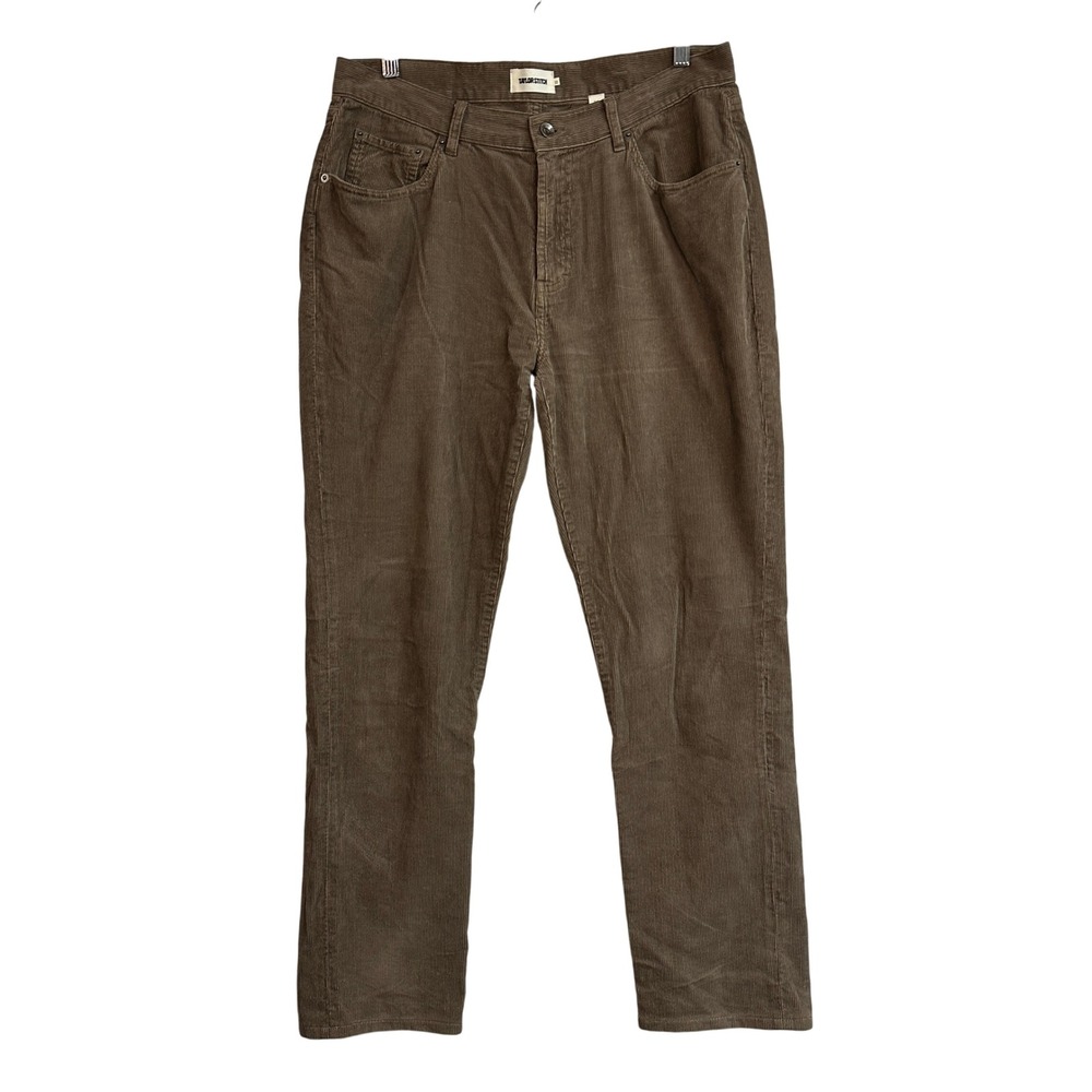Taylor‎ Stitch Mens Corduroy Pants Brown Slim Fit Size 33 x 28.5 Organic Cotton
